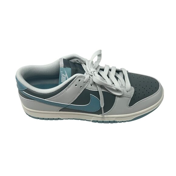 Nike Womens Dunk Low Retro Shoes - Gray/Teal ‎ - Size 9 - Picture 4 of 8